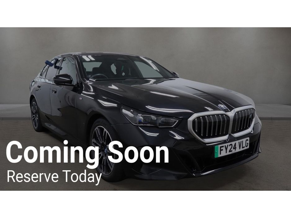 Image for 2024 BMW i5 EDRIVE 40 M SPORT AUTOMATIC **ONE OWNER / 19" ALLOYS / ADAPTIVE LED HEADLIGHTS / CRUISE CONTROL / FULL BLACK LEATHER / HEATED SEATS / HARMAN KARDON SOUND / REVERSE CAMERA / WIRELESS PHONE CHARGING**