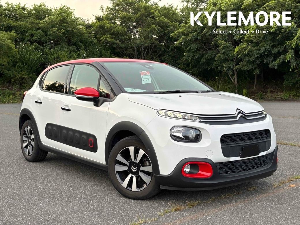 Image for 2020 Citroen C3 SHINE EDITION - WHITE/RED TWO TONE - FACTORY ALLOYS - CRUISE CONTROL - LANE KEEPING ASSIST - REVERSE CAMERA