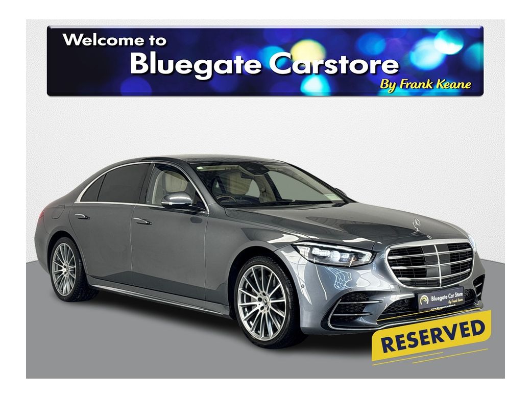 Image for 2022 Mercedes-Benz S Class 580 E LWB AMG LINE**BURMESTER SOUND SYSTEM**FRONT ELECTRIC HEATED SEATS**REAR HEATED SEATS**CREAM LEATHER INTERIOR**AMBIENT LIGHTING**20" ALLOYS**REVERSE CAMERA**ELECTRIC TAILGATE**WIRELESS CHARGING**