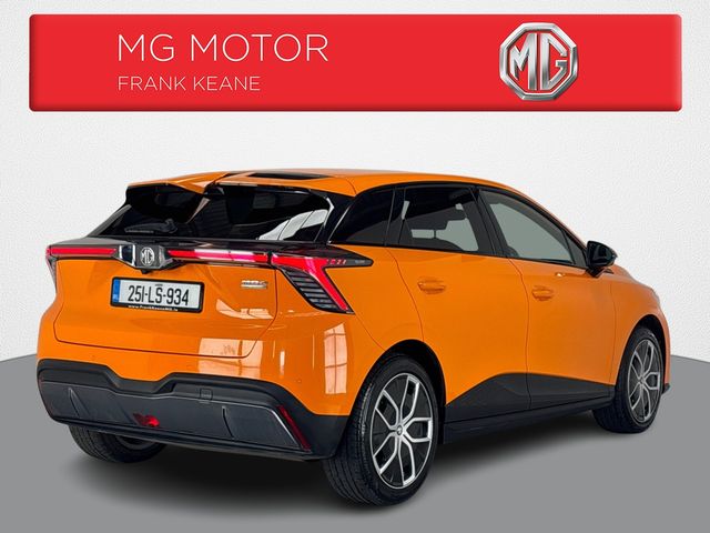 Image for 2025 MG MG4 ELECTRIC LR - EXCLUSIVE- 64KWH LR**DIGITAL DASH**MULTIFUNCTIONAL STEERING WHEEL**APPLE CARPLAY ANDROID AUTO**REVERSE CAMERA**KEYLESS START**HEATED HALF LEATHER INTERIOR**FINANCE ARRANGED**