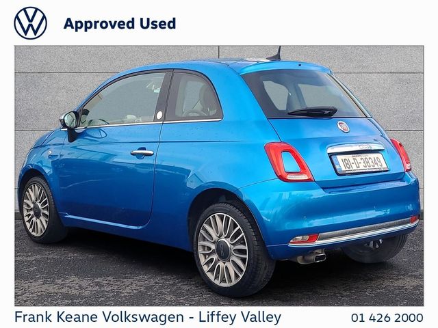 Image for 2018 Fiat 500 MIRROR 1.2 69HP *ELECTRONICA BLUE* *NEW NCT* *PANORAMIC GLASS ROOF* *12 MONTHS FRANK KEANE WARRANTY*