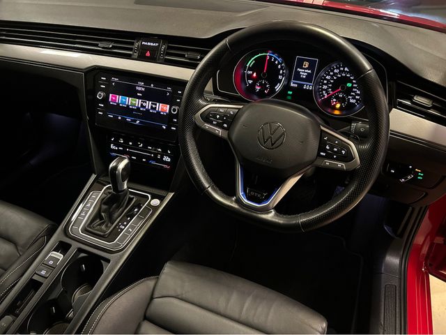 Image for 2022 Volkswagen Passat GTE S-A DSG - Super 215 Bhp Hybrid - Low Mileage & Stunning Red + Black Leather - Top Trade-ins & Great Finance Deals - Assured Dealer Warranty -