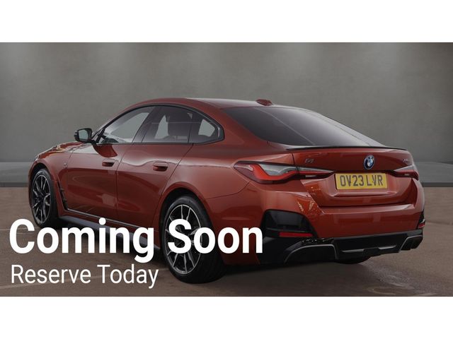 Image for 2023 BMW i4 M50 540BHP AUTOMATIC **ONE OWNER / 19" ALLOYS / DRIVING ASSISTANT PRO / ELECTRIC BOOTLID / FULL OYSTER LEATHER / HARMAN KARDON SOUND / M SEATBELTS / 360 DEGREE CAMERA / WIRELESS PHONE CHARGING**
