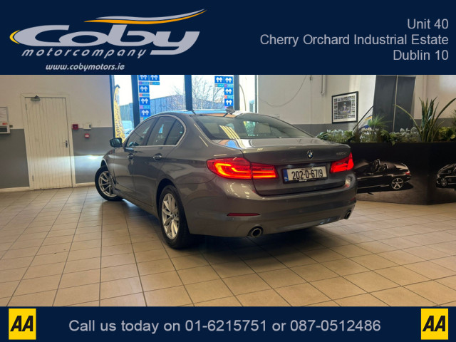 Image for 2020 BMW 5 Series 2.0 Diesel Saloon 4DR AUTO. NCT, Full Leather, Only 61km, Alloy Wheels, Dual Climate Control, Paddle Shift, Mirror Link, Parking Sensors, Bluetooth, MFSW, Automatic Lights &amp; Wipers and more.