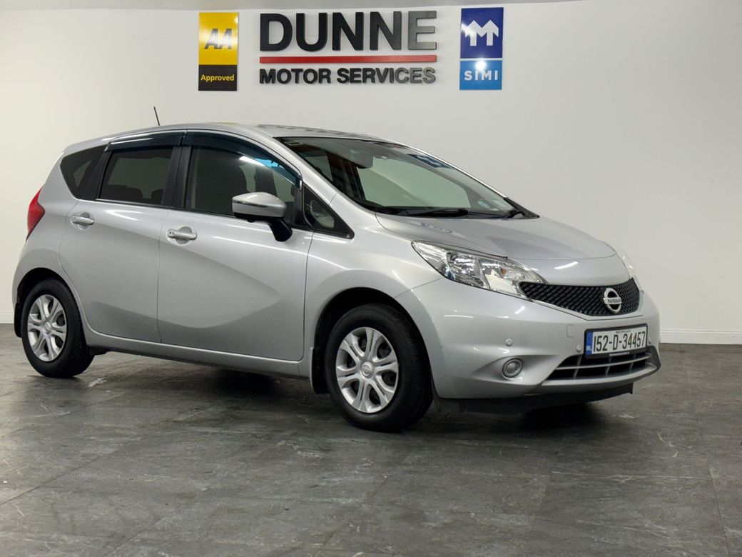 Image for 2015 Nissan Note **360 CAMERA**1.2 AUTO**LOW MILEAGE**LANE DEPARTURE WARNING**COLLISION WARNING**REAR CAMERA**BLUETOOTH STREAMING**TWO KEYS**FOLDING MIRRORS**WARRANTY**FINANCE AVAILABLE