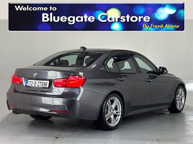 Image for 2017 BMW 3 Series F30 E M SPORT**BLACK LEATHER INTERIOR**MULTIFUNCTIONAL STEERING WHEEL**PARKING SENSORS**BLUETOOTH PHONE CONNECTIVITY**M SPORT STYLING**M SPORT INTERIOR**ISOFIX**FINACE AVAILABLE**