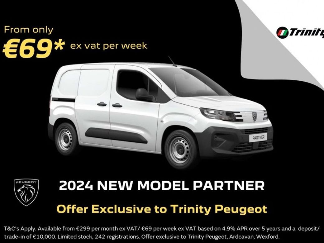 Image for 2026 Peugeot Partner €69 EX VAT PER WEEK* 262 REGISTRATIONS * 1.5HDI 100BHP PROFESSIONAL PLUS * TRINITY PEUGEOT * 