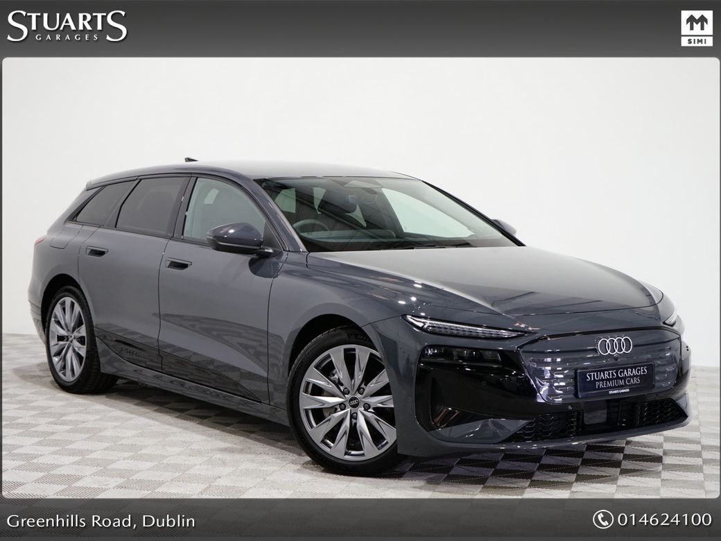 Image for 2025 Audi A6 Avant e-tron *BIGGER BATTERY* E-TRON A6 AVANT SPORT, TYPHOON GREY METALLIC WITH FULL BLACK LEATHER: 100KW BATTERY WITH LESS THAN 100KM. 252 REGISTERED. 