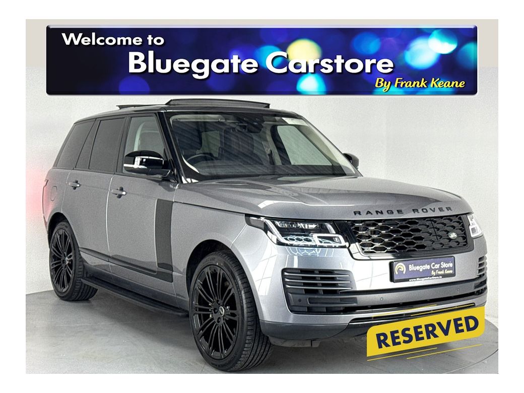 Image for 2021 Land Rover Range Rover PHEV VOGUE*PANORAMIC ROOF*NEW 22"ALLOYS*BLACK LEATHER INTERIOR*ELECTRIC HEATED FRONT SEATS*REAR ELECTRIC SEATS*REAR TV SCREEN*REVERSE CAMERA*MERIDAN SOUND SYSTEM*APPLECARPLAY*ELECTRIC TAILGATE*NEW NCT