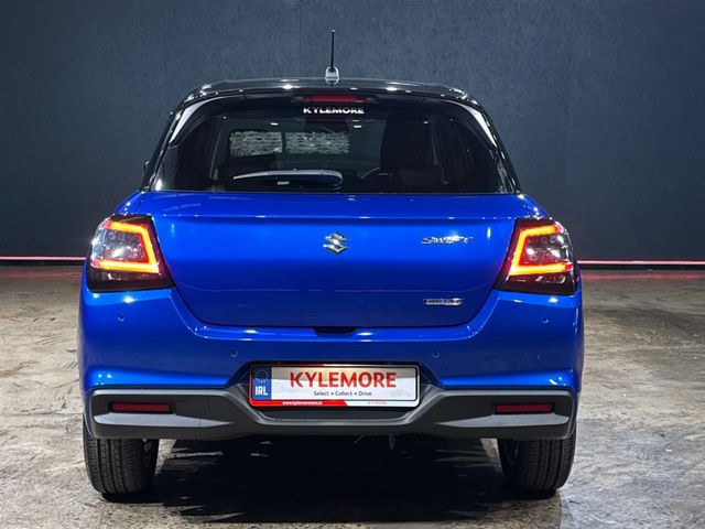 Image for 2024 Suzuki Swift 1.2 HYBRID AUTOMATIC - MZ SPEC (HIGH SPEC) - HEATED SEATS - UPGRADED 16'' DIAMOND CUT ALLOYS - APPLE CARPLAY - CRUISE CONTROL - PADDLE SHIFT - TWO TONE BLUE/BLACK