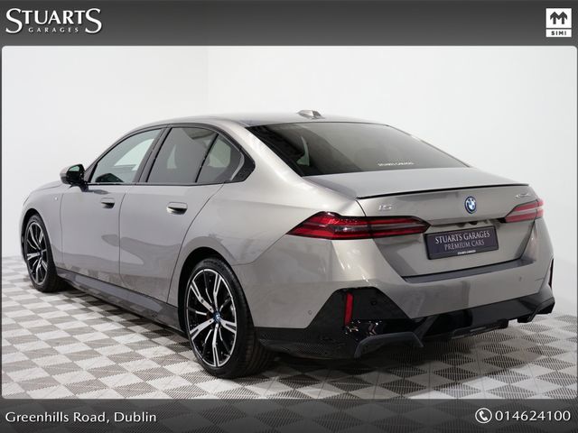 Image for 2024 BMW i5 EDRIVE 40 M SPORT, PRO PACK, 20” STAR ALLOYS, OXIDE GREY METALLIC WITH QUILTED BURGUNDY LEATHER*