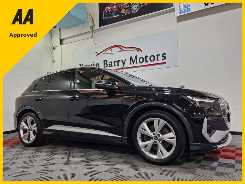 Image for 2023 Audi Q4 e-tron 40 S LINE (C&S PACK) 82KWH AUTOMATIC **ONE OWNER / ADAPTIVE CRUISE CONTROL / APPLE CARPLAY / ELECTRIC BOOTLID / HALF LEATHER / HEATED FRONT SEATS / SONOS PREMIUM SOUND / SAT NAV / REVERSE CAMERA**