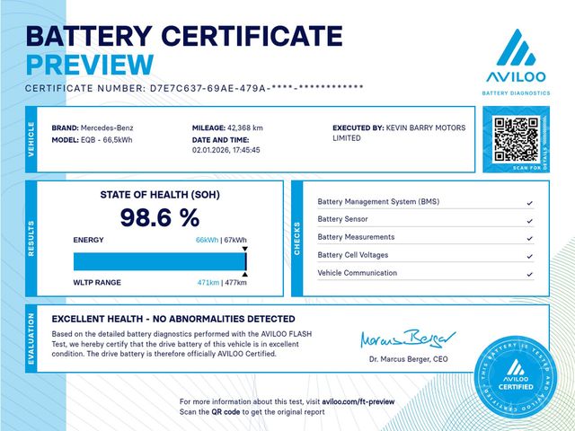 Image for 2023 Mercedes-Benz EQB 300 AMG LINE PREMIUM (PAN ROOF / 7 SEATER) 4MATIC AUTOMATIC **ONE OWNER / APPLE CARPLAY / BLIND SPOT ASSIST / ELECTRIC SUNROOF / ELECTRIC BOOTLID / REVERSE CAMERA / WIRELESS PHONE CHARGING**