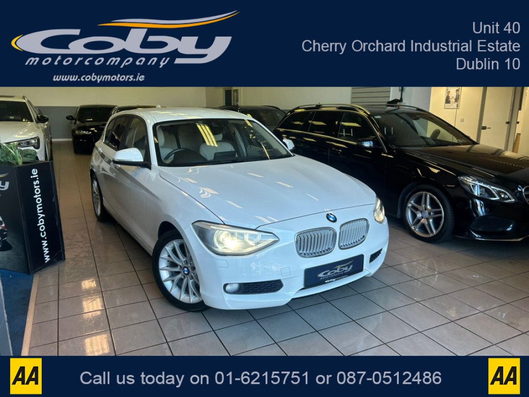 Image for 2014 BMW 1 Series 1.6 5DR AUTO. Sat Nav, Pristine Car with only 84km, 2 Keys, New NCT done before collection. Full Leather, Alloy Wheels, Dual Climate Control, Heated Seats, Reverse Camera, Bluetooth, MFSW and more.
