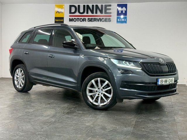 Image for 2019 Skoda Kodiaq **7 SEATS **4X4 **PAN SUNROOF **HALF LEATHER HALF ALCANTARA BUCKET STYLE SEATS **TOUCH SCREEN BLUETOOTH RADIO **MULTI DRIVE MODES **APPLE CARPLAY / ANDROID AUTO **FULLY ELECTRIC MEMORY HEATED SEATS **
