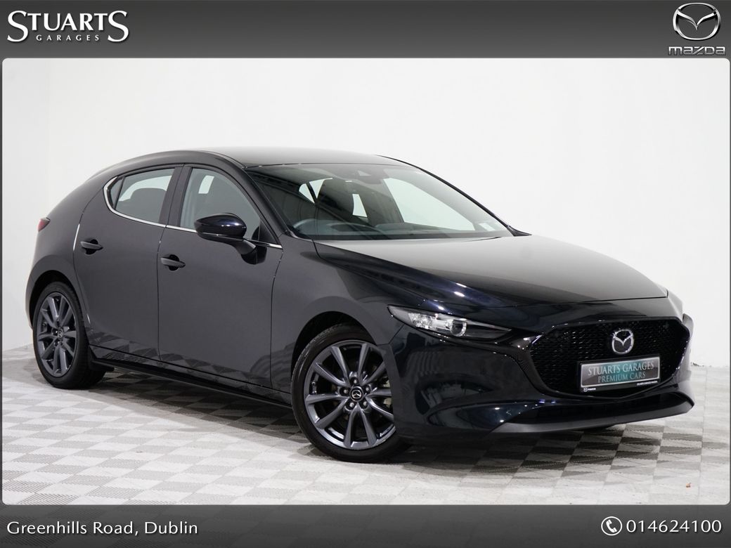 Image for 2021 Mazda Mazda3 2.0P 5DR (122ps) GT* 1 OWNER FROM NEW, 12 MONTH STUARTS GARAGES WARRANTY, JET BLACK MICA, BLACK LEATHER ELECTRIC HEATED MEMORY SEATS, ADAP CRUISE, BLIND SPOT, KEYLESS ENTRY & GO, DUAL CLIMATE, REAR 