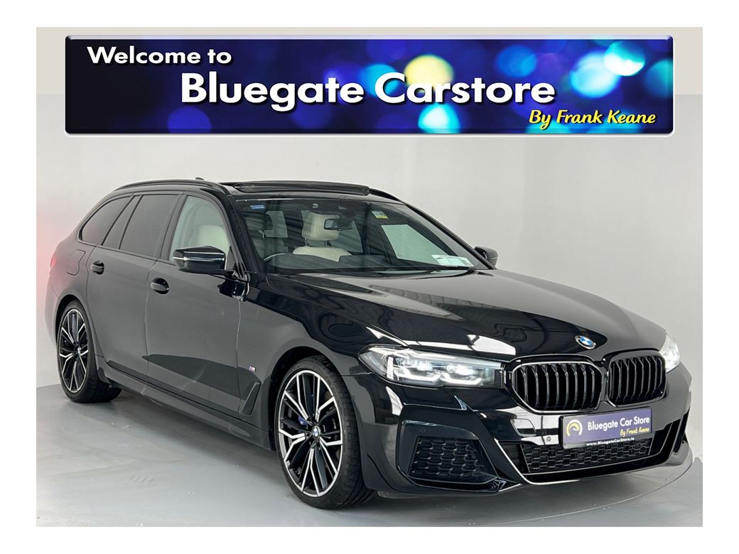 Image for 2022 BMW 5 Series AUTO M SPORT TOURING**20 INCH ALLOYS**CREAM LEATHER INTERIOR**FRONT HEATED SEATS**SATNAV**REVERSE CAMERA**PARKING SENSORS**DUAL CLIMATE CONTROL**PANORAMIC SUNROOF**TOUCH SCREEN MEDIA**BLUETOOTH**