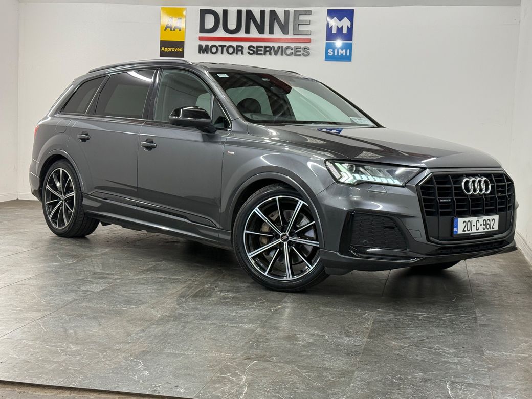 Image for 2020 Audi Q7 **COMMERCIAL 3.0 QUATTRO BLACK EDITION **2 KEYS **PAN SUN ROOF **FLAT BOTTOM MULTI FUNCTION STEERING WHEEL **DIGITAL CLUSTER **ADAPTIVE CRUISE CONTROL **MULTI DRIVE MODES **DIGITAL BLUETOOTH RADIO **