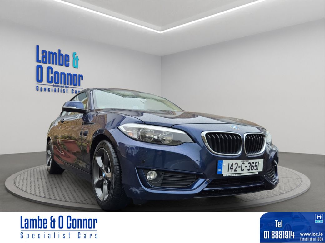 Image for 2014 BMW 2 Series 218D SE COUPE * BLUE MET / CREAM LEATHER * VERY LOW KMS * BMW SERVICE HISTORY * BEST AVAILABLE * 