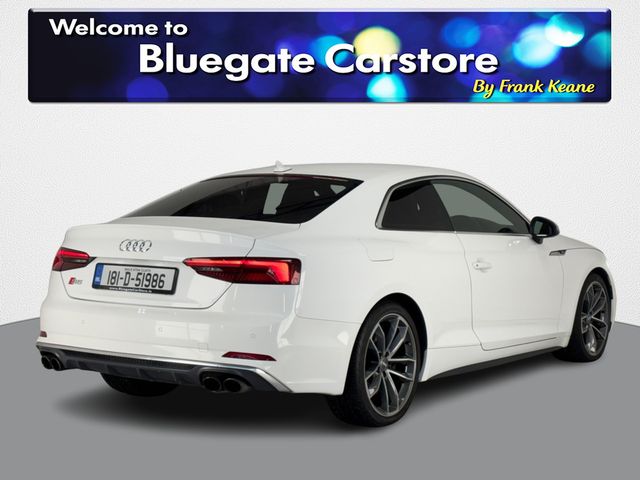 Image for 2018 Audi S5 TFSI QUATTRO 2DR A 3.0TFSI 354BHP NEW NCT*BLACK LEATHER INTERIOR**FRONT HEATED SEATS**DIGITAL MEDIA DISPLAY**PARKING SENSORS**DRIVE MODES**BLUETOOTH**KEYLESS START**UPGRADED ALLOYS**FINANCE ARRANGED**