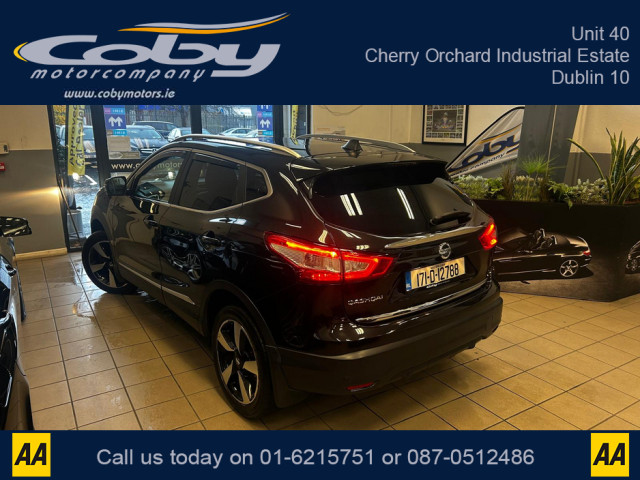 Image for 2017 Nissan Qashqai 1.5 Top Spec SV PREMIUM '17 5DR. NCT, Full Leather, Alloy Wheels, MFSW, Full Electrics, Reverse Cam, Parking Sensors, Cruise Control, Dual Climate Control, Sat Nav, Heated Seats, Luggage Cover and m