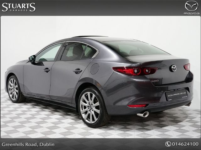 Image for 2026 Mazda Mazda3 SKYACTIV X 2.0 186ps EXCLUSIVE LINE AUTO, *REAR CAMERA, SUNROOF, WIRELESS CHARGER, PRIVACY GLASS, 18 INCH CHROME ALLYS, KEYLESS, HEADS UP, NAV, TRAFFIC SIGN RECOGNITION, REAR CAMERA, ADAP CRUISE, LANE