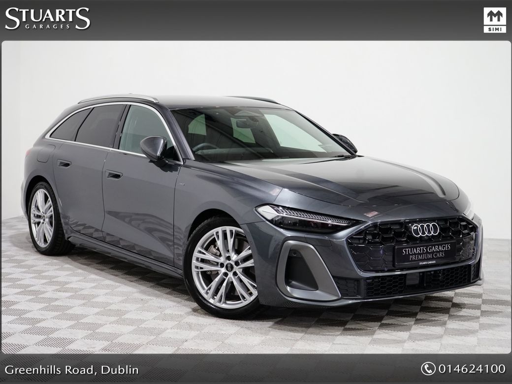 Image for 2026 Audi A5 A5 S/LINE QUATTRO AVANT TFSIe PHEV. DAYTONA GREY METALLIC, BLACK LEATHER INTERIOR. 25.9kw BATTERY GIVING 110KM OF EV RANGE 