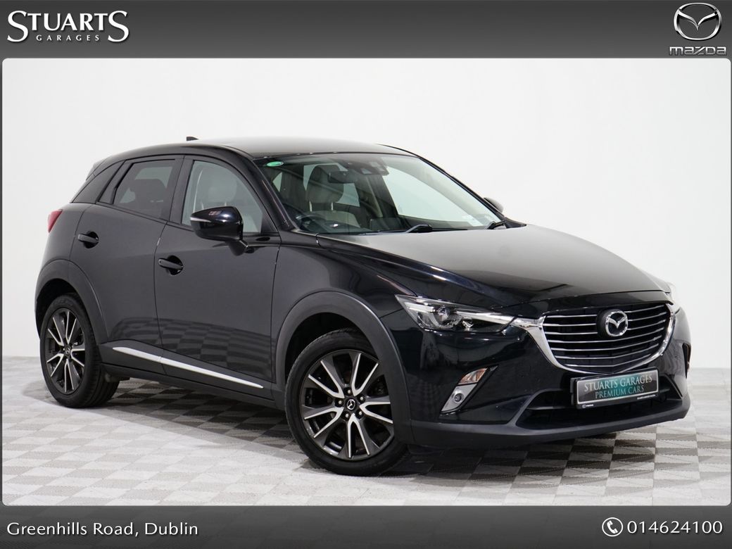 Image for 2017 Mazda CX-3 2WD 2.0P (120PS) GT SL 4DR– JET BLACK MICA & STONE LTHR, HEATED SEATS, CAMERA, HEAD-UP DISPLAY, KEYLESS ENTRY, FOLDING MIRRORS, BLUETOOTH, AUDIO STREAMING, F&R SENSORS, LANE DEPARTURE WARNING, CLIMA