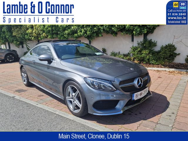 Image for 2016 Mercedes-Benz C Class C 220 D COUPE * AMG LINE * PREMIUM PLUS * SELENITE GRAY * PAN ROOF * ELEC SEATS * REVERSE CAMERA * HEATED SEATS * KEYLESS - GO * 