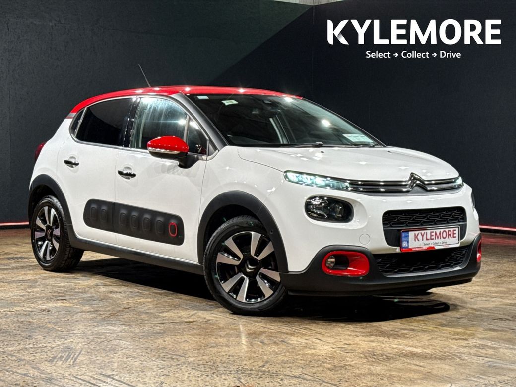 Image for 2020 Citroen C3 AUTOMATIC 1.2L - SHINE EDITION - WHITE/RED TWO TONE - DIAMOND CUT ALLOYS - CRUISE CONTROL - LANE KEEPING ASSIST - REVERSE CAMERA