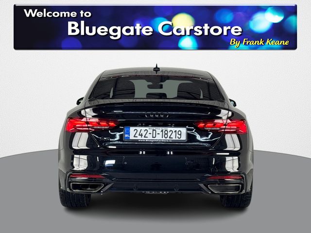 Image for 2024 Audi A5 SPORTBACK 40 TDI S LINE**FULL BLACK LEATHER INTERIOR**FRONT HEATED SEATS**TOUCH SCREEN INFOTAINMENT**REVERSE CAMERA**PARKING SENSORS**APPLE CARPLAY**DIGITAL DASH**DRIVE MODES**FINANCE AVAILABLE**