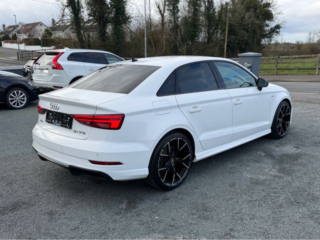 Image for 2019 Audi A3 Saloon 1.0 30 TFSI LIMOUSINE 116HP S LINE BLACK EDITION // IRISH CAR FROM NEW // FULL AUDI MAIN DEALER HISTORY // FACTORY BLACK EDITION // FLAT BOTTOM STEERING WHEEL // UPGRADED AUDI SPORT ALLOYS