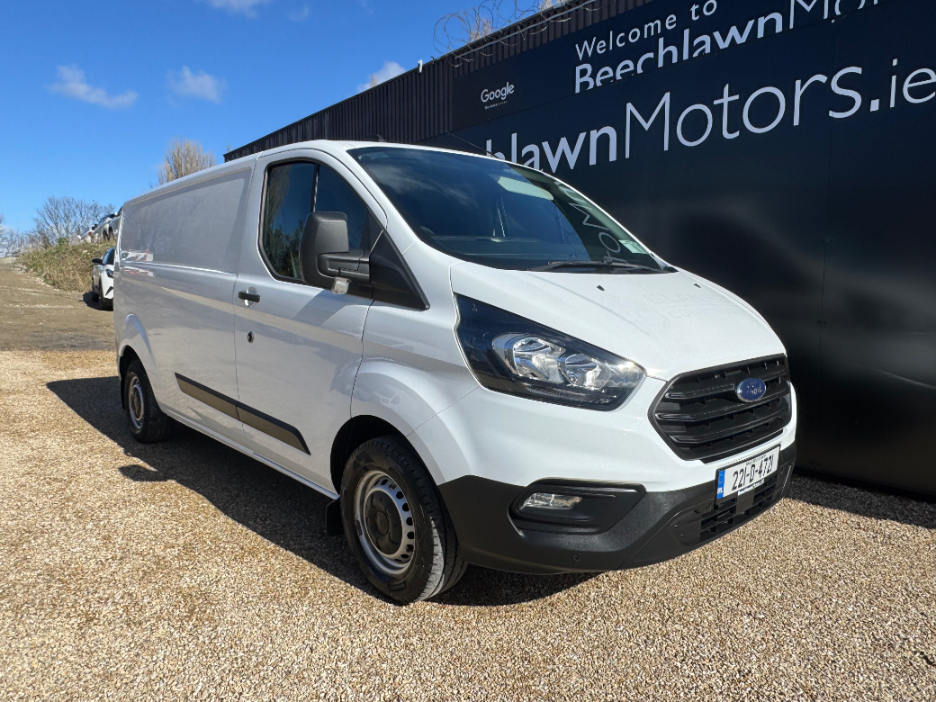 Image for 2022 Ford Transit Custom 2.0 TDCI 130 PS LWB // PRICE EXCL. VAT // VERY LOW MILEAGE // EXCELLENT CONDITION // FRONT FOGS, PARKING SENSORS AND AIR CON // 