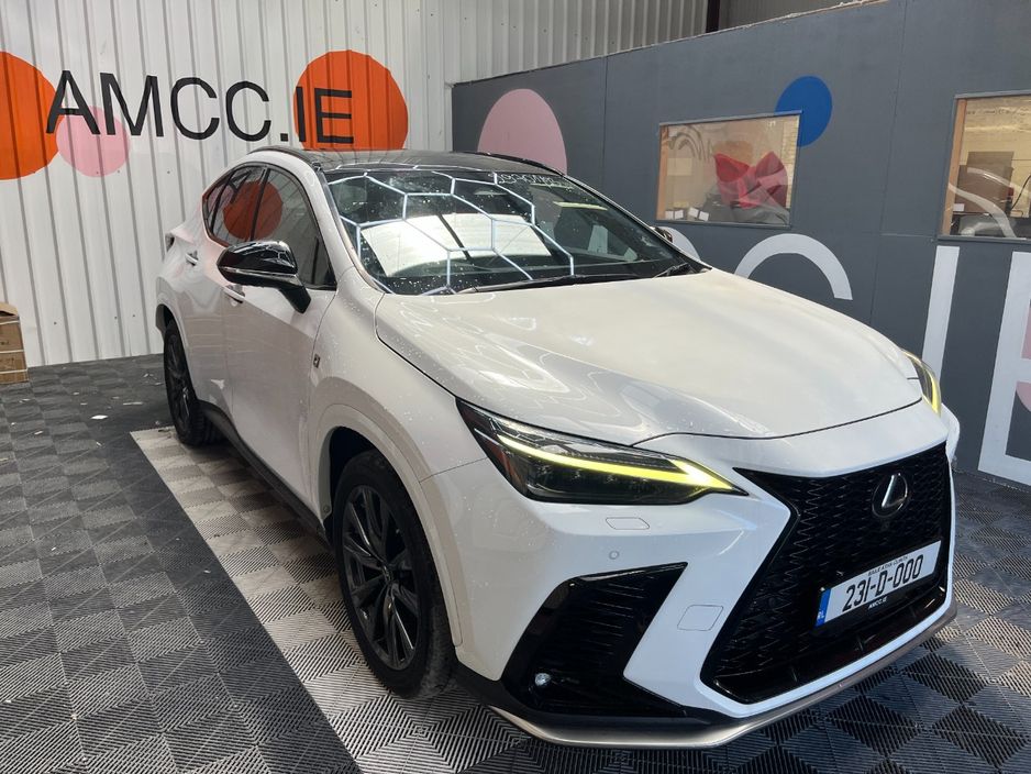 Image for 2023 Lexus NX 2023 LEXUS NX 350H F SPORT 2.5 AUTOMATIC / CRUISE CONTROL / PARKING CAMERA / ELECTRIC MEMORY & HEATED SEATS / PADDLE SHIFTERS / PANORAMIC SUNROOF / HEATED STEERING WHEEL AND MORE