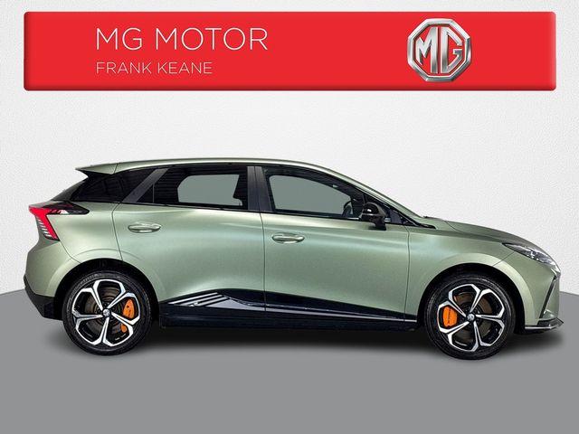 Image for 2024 MG MG4 X POWER RACING GREEN 435BHP 64KWH AUTO **HEATED ALCANTARA SEATS**18" DIAMOND CUT ALLOY WHEELS WITH TANZANITE ORANGE CALLIPERS**2 TONE ROOF**HEATED STEERING WHEEL**APPLE CARPLAY**TOUCH SCREEN DISPLAY**