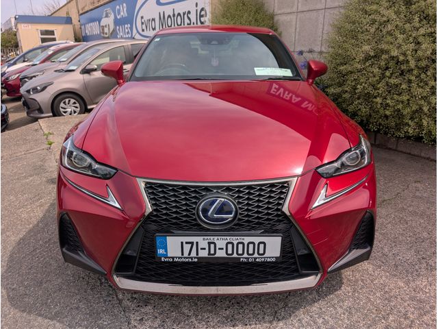 Image for 2017 Lexus IS 300h F SPORT AUTOMATIC HYBRID 2.5 PETROL //LOW MILES//HALF RED LEATHER HEATED ELECTRIC SEATS//REVERSE CAMERA//ADAPTIVE CRUISE CONTROL//KEYLESS ENTRY//