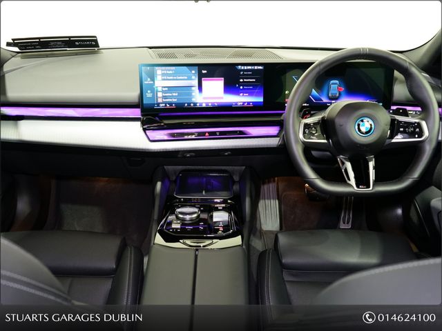 Image for 2025 BMW 5 Series 530e M-SPORT SOPHISTO GREY METALLIC, BLACK VEGANZA INTERIOR, 20” 938m ALLOYS, HEATED SEATS, SUN PRO GLASS, AMBIENT LIGHTING, HARMAN KARDON SOUND SYSTEM, 