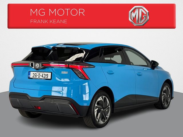 Image for 2025 MG 4 ELECTRIC LR - EXCLUSIVE- 64KWH LR**DIGITAL DASH**MULTIFUNCTIONAL STEERING WHEEL**APPLE CARPLAY ANDROID AUTO**REVERSE CAMERA**KEYLESS START**HEATED HALF LEATHER INTERIOR**FINANCE ARRANGED**