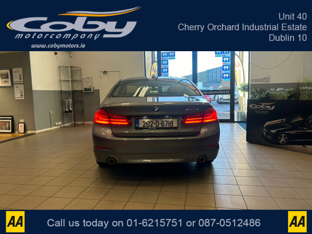 Image for 2020 BMW 5 Series 2.0 Diesel Saloon 4DR AUTO. NCT, Full Leather, Only 61km, Alloy Wheels, Dual Climate Control, Paddle Shift, Mirror Link, Parking Sensors, Bluetooth, MFSW, Automatic Lights &amp; Wipers and more.