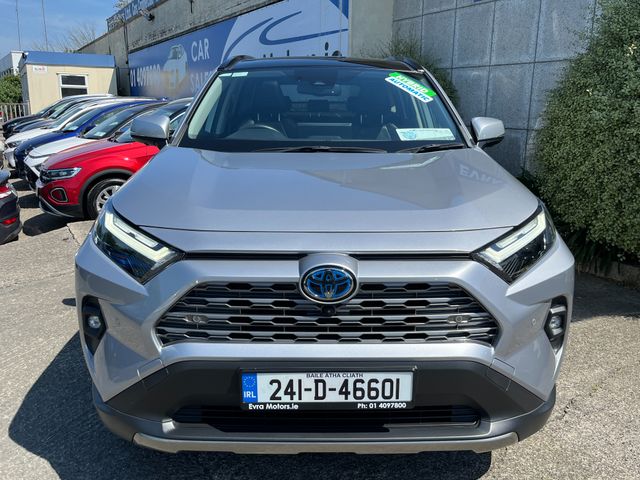 Image for 2024 Toyota Rav4 PLATINUM HYBRID AUTOMATIC 2.5 PETROL //MASSIVE SPEC//LOW MILES//FULL LEATHER ELECTRIC HEATED SEATS//360 PARKING CAMERAS//PANORAMIC GLASS ROOF//KEYLESS ENTRY//