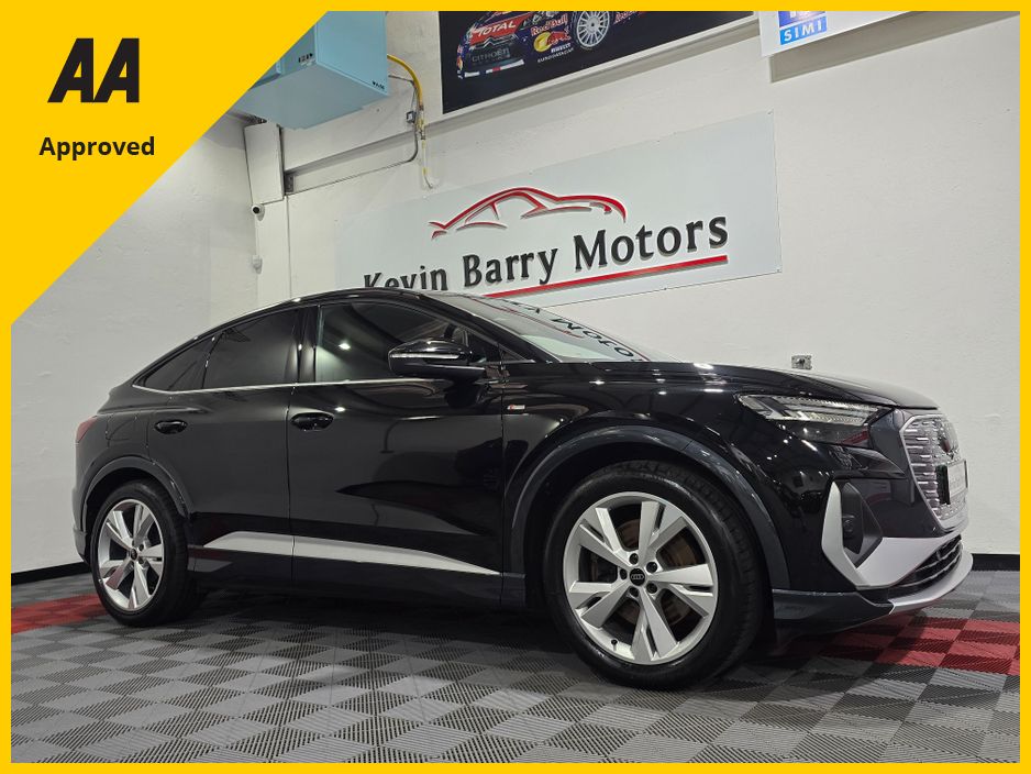 Image for 2024 Audi Q4 e-tron 45 SPORTBACK S LINE 282BHP AUTOMATIC **ONE OWNER / 20" ALLOYS / APPLE CARPLAY / ADAPTIVE CRUISE CONTROL / MATRIX LED HEADLIGHTS / HEATED FRONT SEATS / SONOS PREMIUM SOUND / SAT NAV / REVERSE CAMERA**