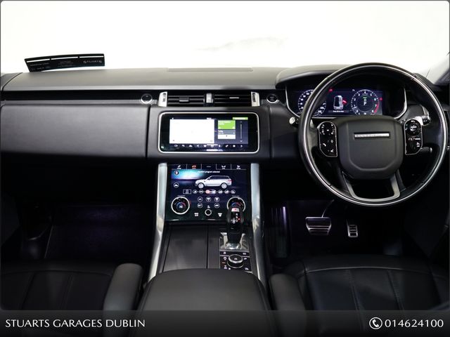 Image for 2021 Land Rover Range Rover 2.0 P400E Sport HSE DYNAMIC PHEV*INDUS SILVER WITH BLACK LEATHER, PANORAMIC ROOF, 21” ALLOYS, KEYLESS ENTRY, REVERSING CAMERA, NAV, MEMORY HEATED SEATS, AIR SUSPENSION