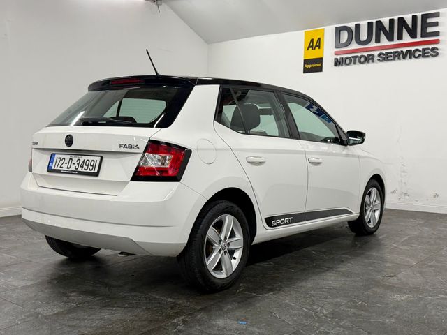 Image for 2017 Skoda Fabia **SPORT**1.0 PETROL**TINY MILEAGE**BLACK ROOF AND MIRRORS**15" 5 SPOKE ALLOY WHEELS**ELECTRIC WINDOWS**NCT12/27**BLUETOOTH PHONE**USB AND AUX CONNECTIVITY**CARTELL REPORT*WARRANTY**FINANCE AVAILABLE**