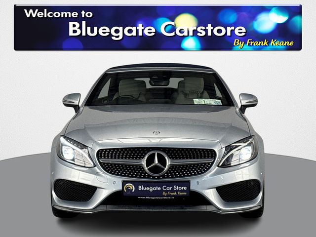 Image for 2017 Mercedes-Benz C Class C SERIES D AMG LINE 2DR CONVERTIBLE**CREAM LEATHER INTERIOR**FRONT HEATED ELECTRIC SEATS**KEYLESS START**DIGITAL MEDIA DISPLAY**BLUETOOTH**DYNAMIC DRIVE MODES**18"AMG ALLOYS**FINANCE ARRANGED**