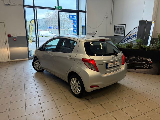 Image for 2014 Toyota Yaris 1.0 Luna 4DR Manual, Irish Owned Car With NCT & Tax, Reverse Camera, CD Player, 2 Keys, Air Conditioning, Irish Radio, Service History, Folding Rear Seats, Alloy Wheels, and more.