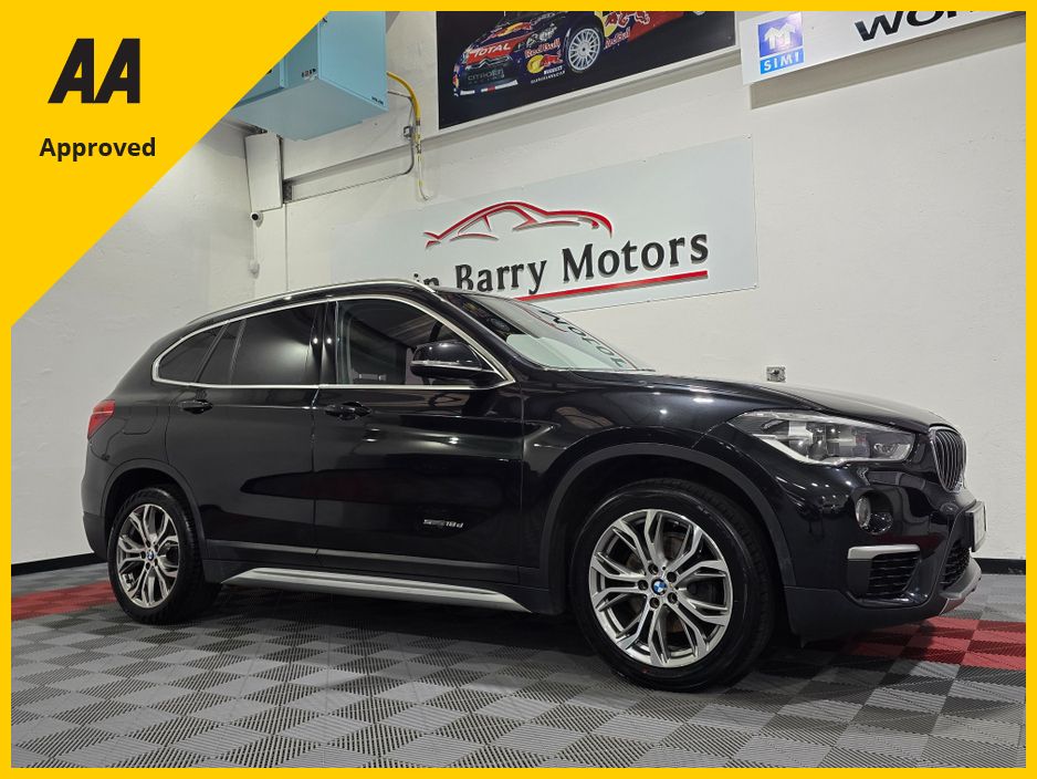 Image for 2017 BMW X1 18D S-DRIVE X-LINE 6 SPEED MANUAL **HIGH SPEC / 18" ALLOY WHEELS / BLUETOOTH INTEGRATION / CRUISE CONTROL / ELECTRIC BOOTLID / FULL BLACK LEATHER / HEATED FRONT SEATS / SAT NAV / REAR PARKING ASSIST**