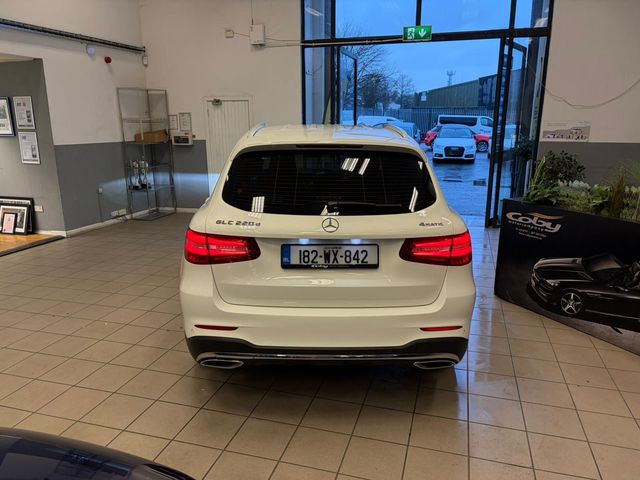 Image for 2018 Mercedes-Benz GLC Class 220 4matic AMG Line 5DR AUTO. NCT, Alloy Wheels, Full Leather, Full Electrics, Hands Free, 2 Keys, Dual Climate Control, Cruise Control, Reverse Camera, and more.