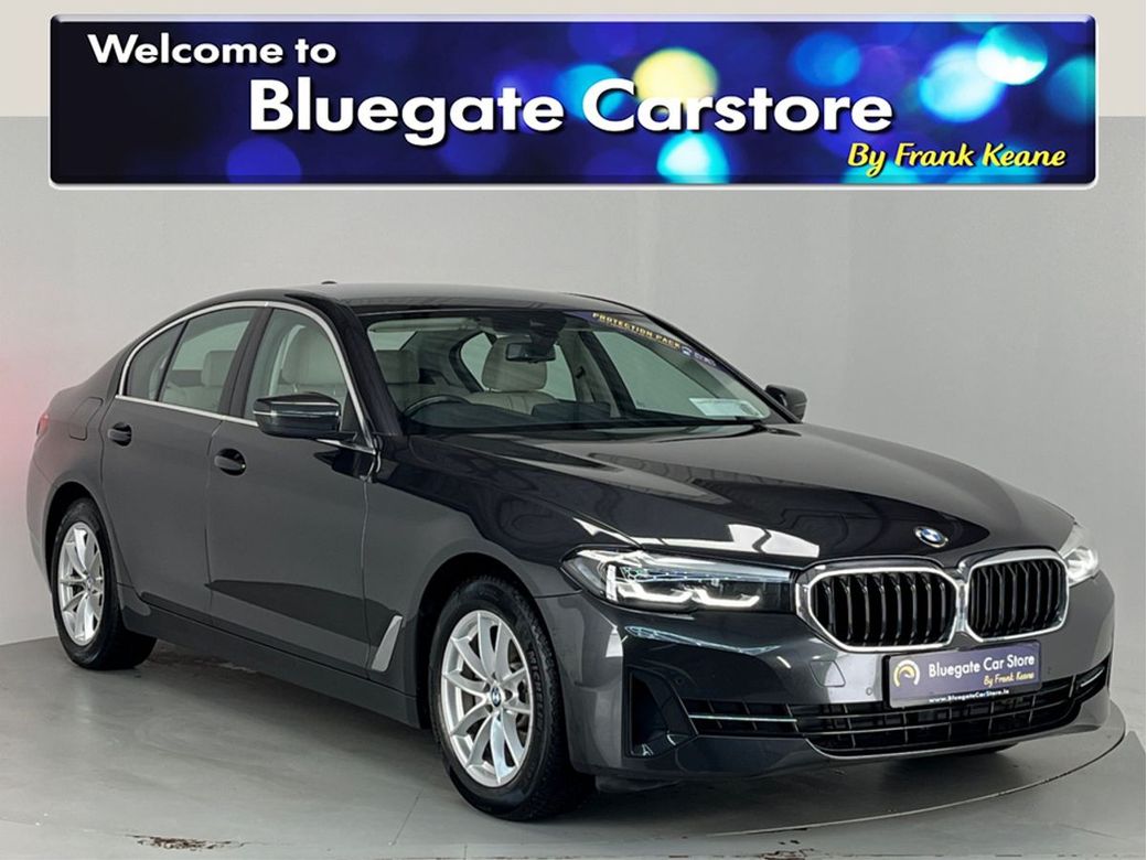 Image for 2021 BMW 5 Series **MULTIFUNCTIONAL STEERING WHEEL**CREAM LEATHER INTERIOR**TOUCH SCREEN MEDIA DISPLAY**APPLE CARPLAY**FRONT HEATED SEATS**DIGITAL DASH**REVERSE CAMERA**DRIVE MODES**FINANCE AVAILABLE**