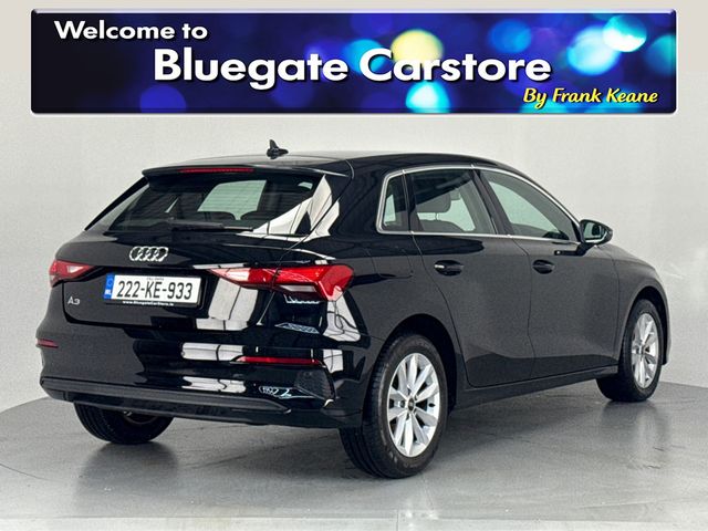 Image for 2022 Audi A3 SPORTBACK 30 TFSI 110HP ATTRACTION**DIGITAL DASH**MULTIFUNCTIONAL STEEIRNG WHEEL**KEYLESS START**TOUCH SCREEN MEDIA DISPLAY**APPLE CARPLAY**AIR CONDITIONING**FINANCE AVAILABLE**