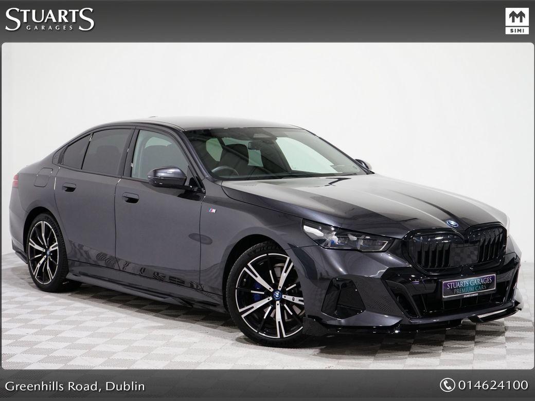 Image for 2025 BMW 5 Series 530e M-SPORT SOPHISTO GREY METALLIC, BLACK VEGANZA INTERIOR, 20” 938m ALLOYS, HEATED SEATS, SUN PRO GLASS, AMBIENT LIGHTING, HARMAN KARDON SOUND SYSTEM, 